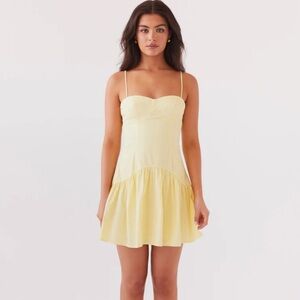 Peppermayo NWT Endless Summer Mini Dress in Canary / Yellow Size 2
